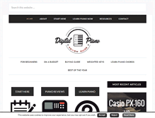 Tablet Screenshot of digitalpianoreviewguide.com